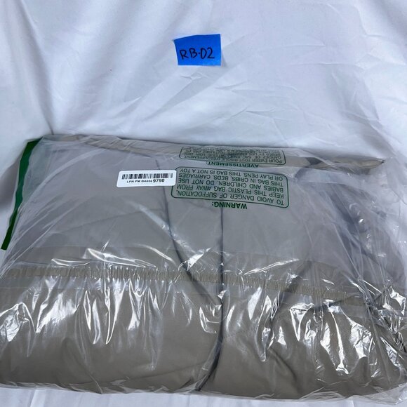 DKNY Jeans Womens Faux Leather Short Puffer Jacket Tan Size Large Was $189 - Picture 3 of 3